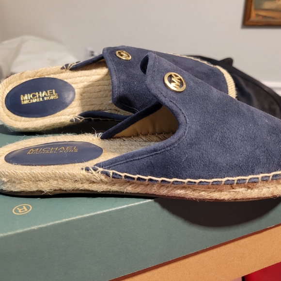 Michael Kors Navy Suede Espadrilles - Picture 3 of 4